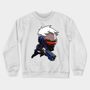 Soldier 76 Cute Spray - Overwatch Crewneck Sweatshirt